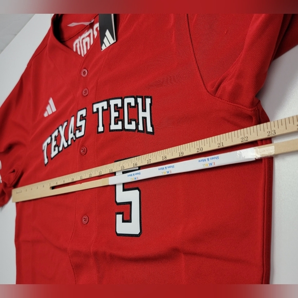 Adidas Texas Tech University Patrick Mahomes Baseball Jersey JP3739 Men Sz L New - Picture 7 of 9